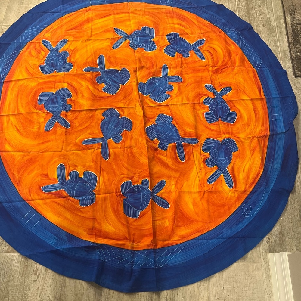 Nondyebo hand painted South Africa tablecloth